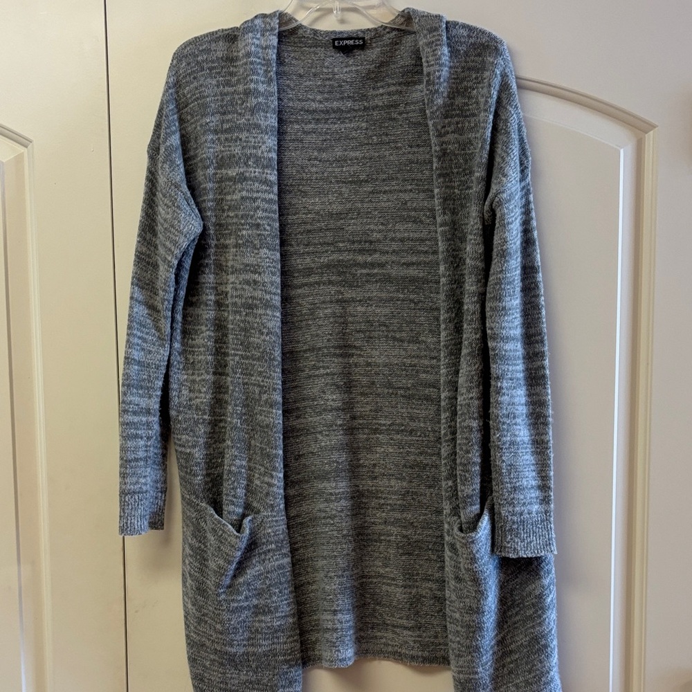 Express Heather Gray Women's Cardigan